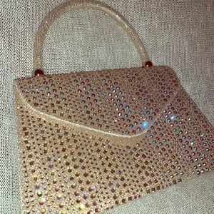 ✨GORGEOUS Gold Purse W/ Purple&Blue Reflections✨